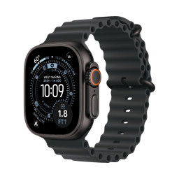 Умные часы Apple Watch Ultra 3 49 мм, корпус из титана цвета Black, ремешок Ocean Band цвета Black купить в Уфе