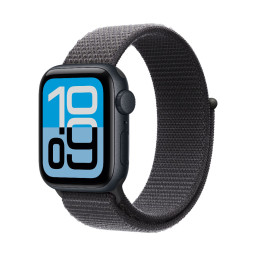 Умные часы Apple Watch SE 3 2025 40 мм, корпус из алюминия цвета Midnight, ремешок Sport Loop цвета Dark Gray купить в Уфе