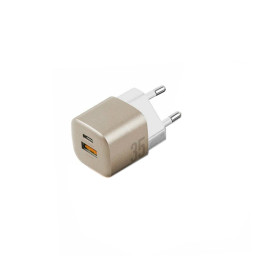 Сетевое зарядное устройство EnergEA Ampcharge GaN35 USB-C PD35 + USB-A QC30 total 35W Gold купить в Уфе
