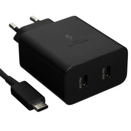 Сетевое зарядное устройство Samsung 50W EP-5020 2*USB-C черное купить в Уфе