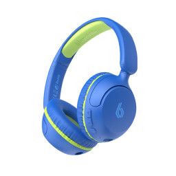 Детские беспроводные наушники Blupebble Bounce 2в1 синие купить в Уфе