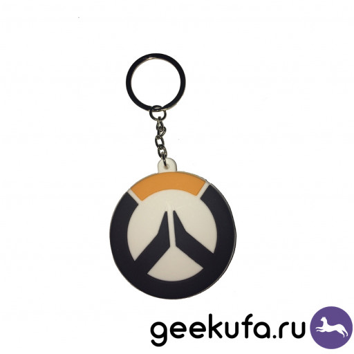 Брелок Overwatch: Logo black PVC Уфа купить в интернет-магазине