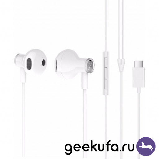 Наушники Xiaomi Dual-Unit Half-Ear Type-C белые Уфа купить в интернет-магазине
