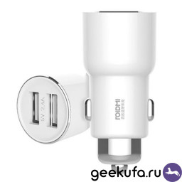 FM-трансмиттер Roidmi 3s белый купить в Уфе