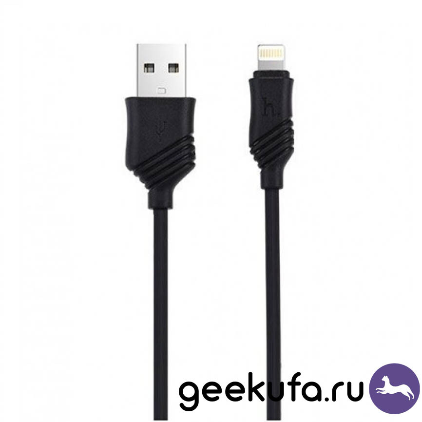 Lightning кабель Hoco X6 1m черный Уфа купить в интернет-магазине