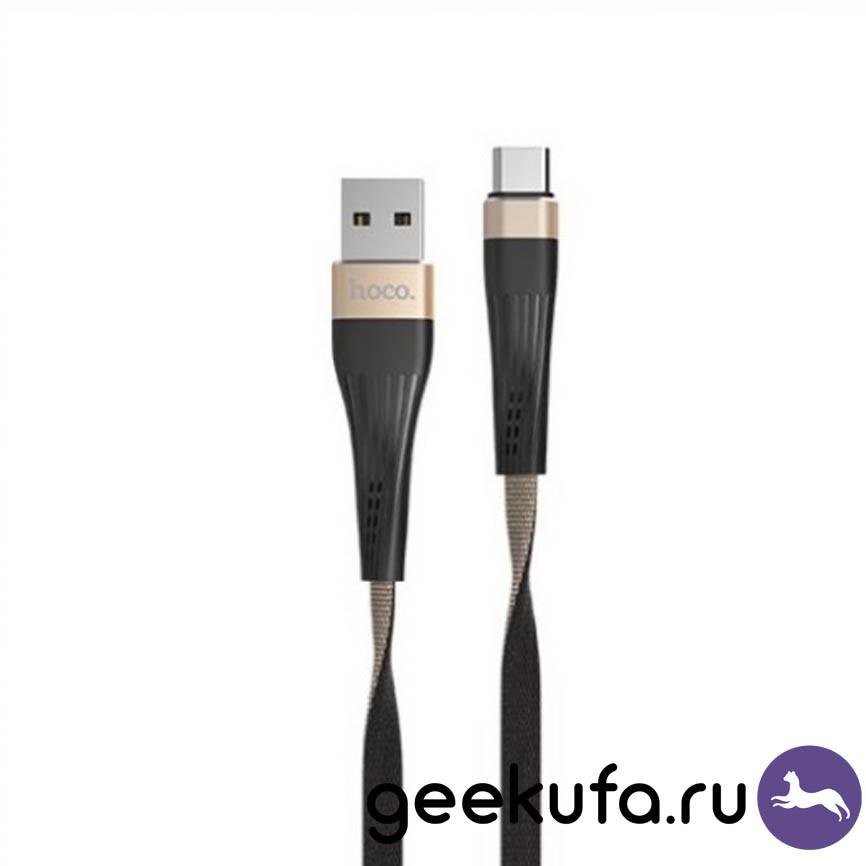 Type-C кабель Hoco U39 Slender Charging 1m золотой Уфа купить в интернет-магазине