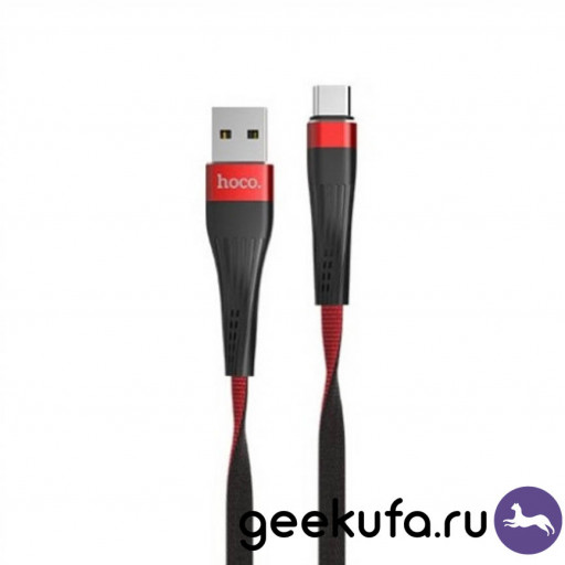Type-C кабель Hoco U39 Slender Charging 1m красный Уфа купить в интернет-магазине