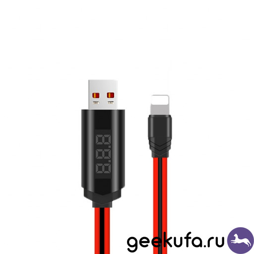 Lightning кабель Hoco U29 Lightning с LED дисплеем 1m Уфа купить в интернет-магазине