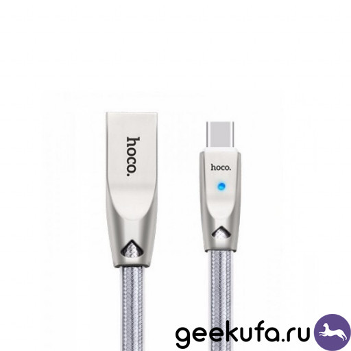 Micro USB Hoco U9 Zinc Alloy Jelly Knitted 2m серебристый Уфа купить в интернет-магазине