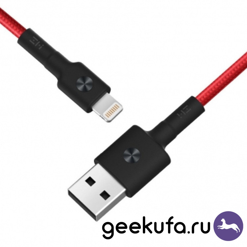 Lightning кабель ZMI MFi 2м (AL833) красный Уфа купить в интернет-магазине