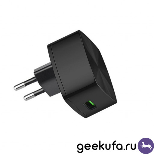 Сетевое зарядное устройство Hoco C70A Quick charger 3.0 1USB 3A черное Уфа купить в интернет-магазине