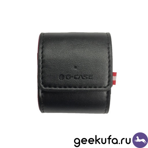 Кожаный чехол для AirPods с беспроводной зарядкой (черный) Уфа купить в интернет-магазине