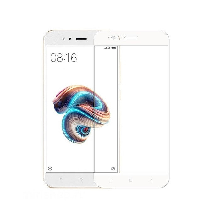 Защитное 3D стекло для телефона MiA1 (белое) Уфа купить в интернет-магазине