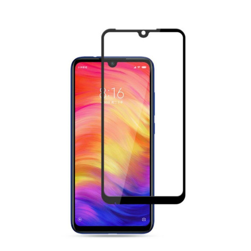 Защитное 3D стекло для телефона Redmi Note 7 (черное) Уфа купить в интернет-магазине