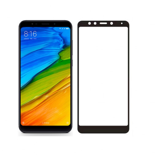 Защитное 3D стекло для телефона Redmi 5 (черное) Уфа купить в интернет-магазине