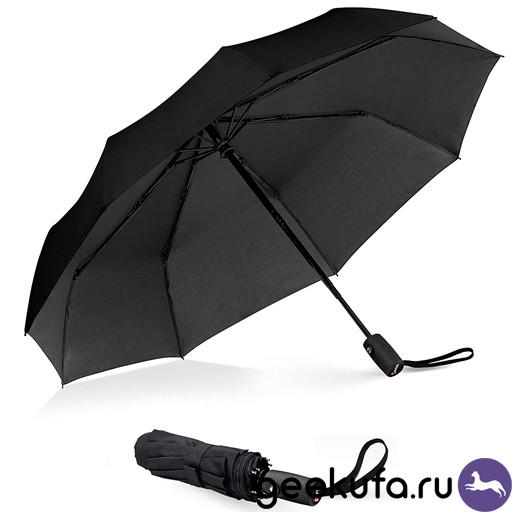 Зонт 90 Fun Oversized Portable Almighty Umbrella черный Уфа купить в интернет-магазине