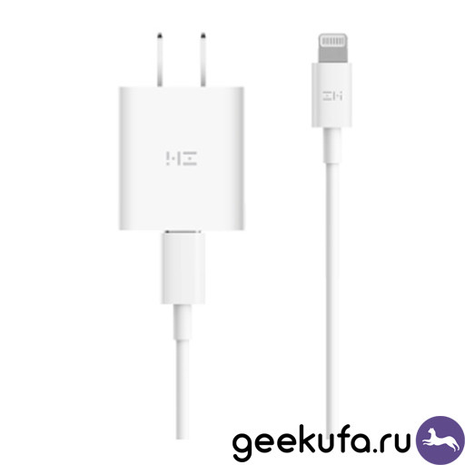 Комплект быстрой зарядки для iPhone ZMI HA711 18W 1m белый Уфа купить в интернет-магазине