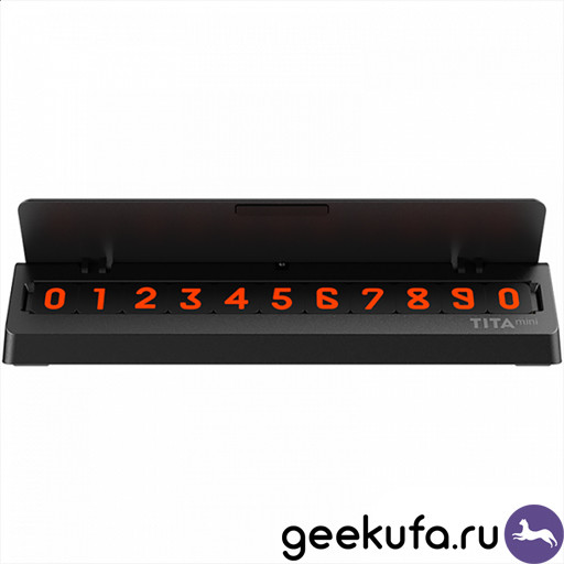 Табличка с номером телефона для автомобиля Xiaomi Bcase Tita Mini черная Уфа купить в интернет-магазине