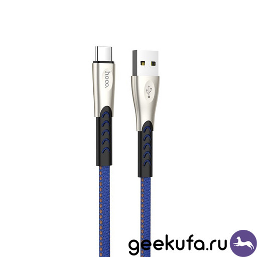 Type-C кабель Hoco U48 Superior 1m синий Уфа купить в интернет-магазине