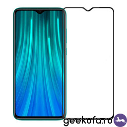 Защитное 3D стекло для телефона Redmi Note 8 Pro (черное) купить в Уфе