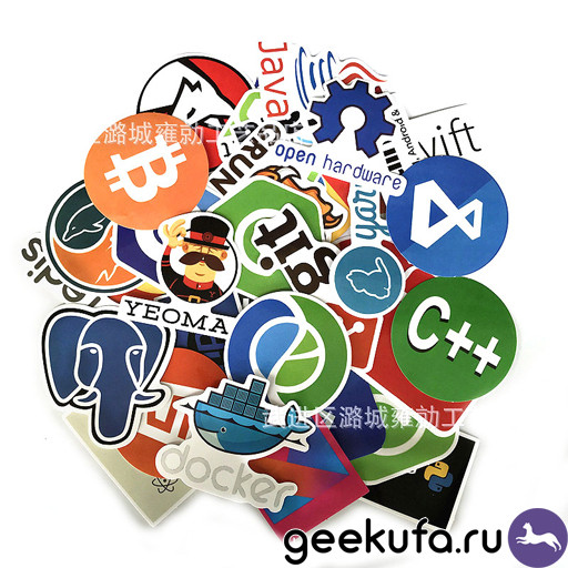Sticker pack Developer set 50 стикеров Уфа купить в интернет-магазине
