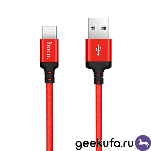 Type-C кабель Hoco X14 Time Speed 1m красный Уфа купить в интернет-магазине
