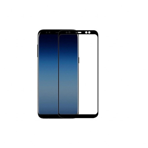 Защитное 3D стекло для телефона Samsung A8 (черное) Уфа купить в интернет-магазине