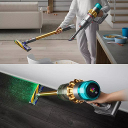 Беспроводной ручной пылесос Dyson V15 Detect Absolute Gold фото 1