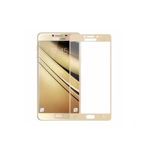 Защитное 3D стекло для телефона Samsung J3 J330 (золотое) Уфа купить в интернет-магазине