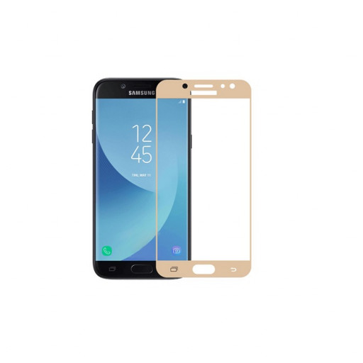 Защитное 3D стекло для телефона Samsung J5 J530 (золотое) Уфа купить в интернет-магазине