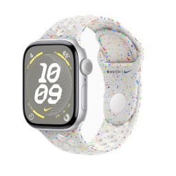 Часы Apple Watch Series 10, 46 мм, корпус из алюминия Серебристого цвета, спортивный ремешок Nike Pure Platinum купить в Уфе